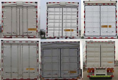 Huayunda brand automobiles FL9400XYK Wing opening box semi-trailer