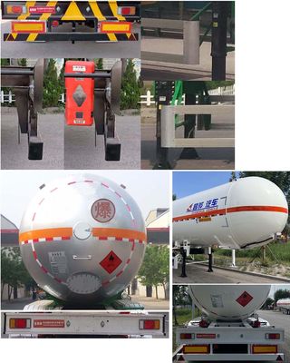 Changhua  HCH9403GYQE Semi trailer for liquefied gas transportation