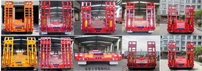 Liyuanda brand automobiles LWY9406TDP Low flatbed semi-trailer