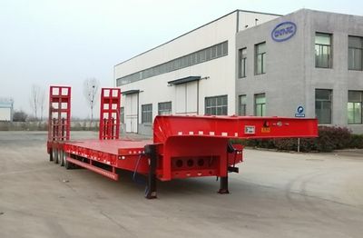 Jishixin brand automobiles LYY9401TDP Low flatbed semi-trailer