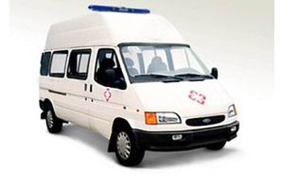 Jiangling Quanshun brand automobiles JX5037XJHDLH ambulance