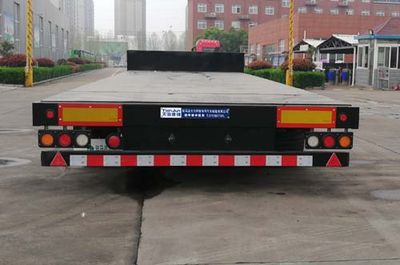 Tianjun Dejin brand automobiles TJV9380TDPL Low flatbed semi-trailer