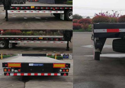 Tianjun Dejin brand automobiles TJV9380TDPL Low flatbed semi-trailer