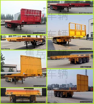 Jiyue  TZZ9400ZZXP Flat dump semi-trailer