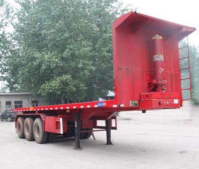 Jinyue  LYD9400ZZXP Flat dump semi-trailer