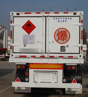 Baohuan  HDS9409GGY Hydraulic sub station high-pressure gas long pipe semi-trailer