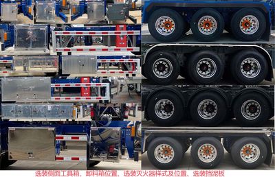 Ruijiang  WL9407GRYJ06 Aluminum alloy flammable liquid tank transport semi-trailer