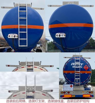 Ruijiang  WL9407GRYJ06 Aluminum alloy flammable liquid tank transport semi-trailer