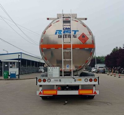 Ruijiang  WL9407GRYJ06 Aluminum alloy flammable liquid tank transport semi-trailer