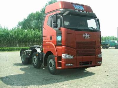 Jiefang Automobile CA4250P66K24T3E4 Flat head diesel semi-trailer tractor