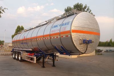 Mastercard SDW9401GRY48YA Aluminum alloy flammable liquid tank transport semi-trailer