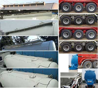 Yuchang  YCH9403GXH Lower ash semi-trailer