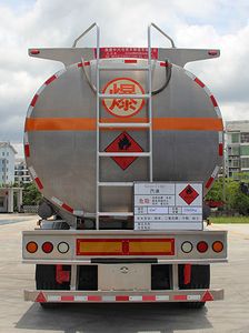 Qinglv  FZX9400GRY Aluminum alloy flammable liquid tank transport semi-trailer