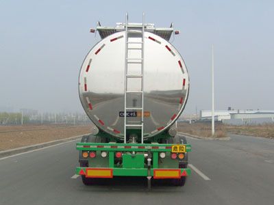 Lingyu  CLY9403GSY Aluminum alloy edible oil transportation semi-trailer