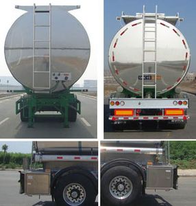 Lingyu  CLY9403GSY Aluminum alloy edible oil transportation semi-trailer