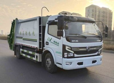 Huatong brand automobiles HCQ5090ZYSEQBEV Pure electric compression garbage truck