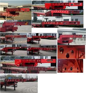 Yitong Yida Automobile YLC9401TDP Low flatbed semi-trailer