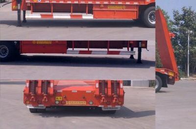 Guoshi Huabang brand automobiles XHB9352TDP Low flatbed semi-trailer