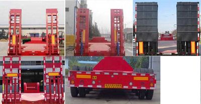 Guoshi Huabang brand automobiles XHB9352TDP Low flatbed semi-trailer