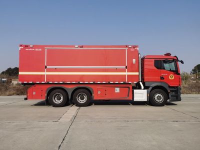 Chuanxiao brand automobiles SXF5222TXFZX100 Self loading and unloading fire truck