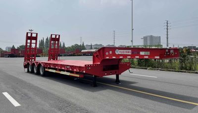 Zhongqi Aerospace Brand Automobile HTM9381TDP Low flatbed semi-trailer