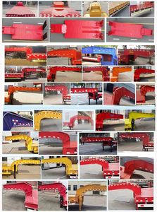 Zhongqi Aerospace Brand Automobile HTM9381TDP Low flatbed semi-trailer