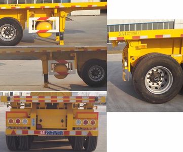 Hualu Yexing brand automobiles HYX9370ZZXP Flat dump semi-trailer