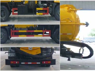 Huatong brand automobiles HCQ5165GQWDFL Cleaning the suction truck