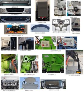 Yutong  ZKH5312GJBP6BEV9 Pure electric concrete mixing and transportation vehicle