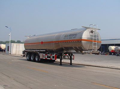 Shengrun  SKW9408GRYL Aluminum alloy flammable liquid tank transport semi-trailer