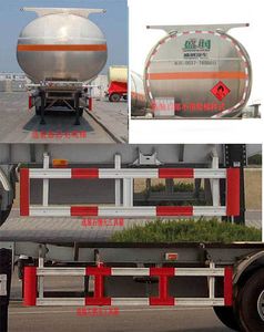 Shengrun  SKW9408GRYL Aluminum alloy flammable liquid tank transport semi-trailer