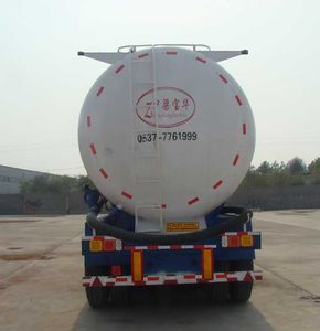 Zhongliang Baohua brand automobiles YDA9403GFL Low density powder material transportation semi-trailer