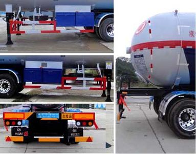 Cheng Liwei  CLW9407GYQC Semi trailer for liquefied gas transportation