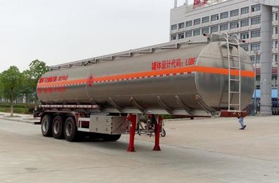 Chufei  CLQ9402GYYA Aluminum alloy oil transport semi-trailer