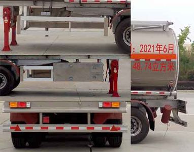 Chufei  CLQ9402GYYA Aluminum alloy oil transport semi-trailer