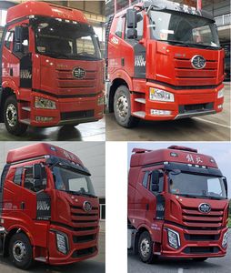 Jiefang Automobile CA4250P66M25T1A7E6 Flat head natural gas semi-trailer tractor