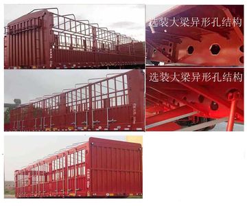 Mengkai  MK9401CCYLH Aluminum alloy warehouse grate transport semi-trailer