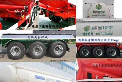 Shengrun  SKW9402GXHA Lower ash semi-trailer