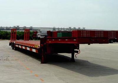 Huajun  ZCZ9350TD Low flatbed semi-trailer