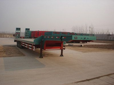 Sanshan  HSB9401TDP Low flatbed semi-trailer