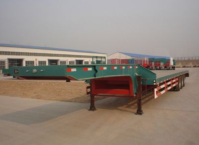 Sanshan  HSB9401TDP Low flatbed semi-trailer