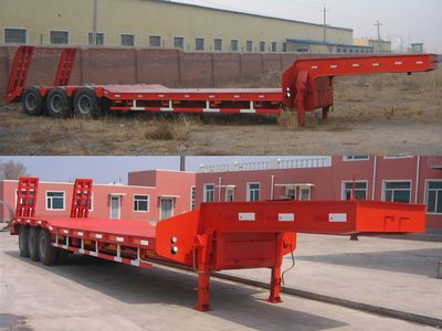 Sanshan  HSB9401TDP Low flatbed semi-trailer