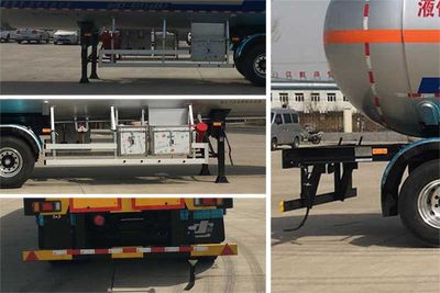 Jiancheng  JC9402GYQQY1 Semi trailer for liquefied gas transportation