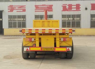 Shaohui  DCT9400ZZXP Flat dump semi-trailer