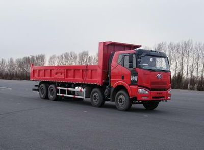 Jiefang Automobile CA3310P66K24L7T4AE Flat head diesel dump truck