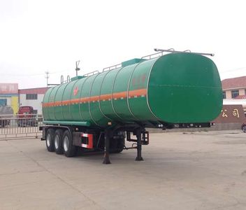 Huachang brand automobiles QDJ9401GRYA Flammable liquid tank transport semi-trailer