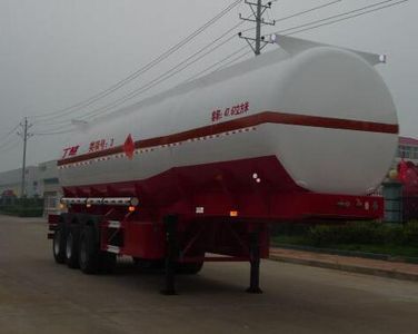 Special transport  DTA9406GRY Aluminum alloy flammable liquid tank transport semi-trailer