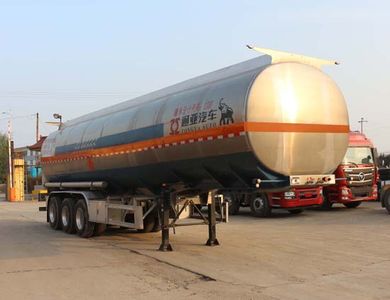 Tongyada  CTY9403GYYGQ Aluminum alloy oil transport semi-trailer