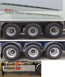 Tongyada  CTY9403GYYGQ Aluminum alloy oil transport semi-trailer