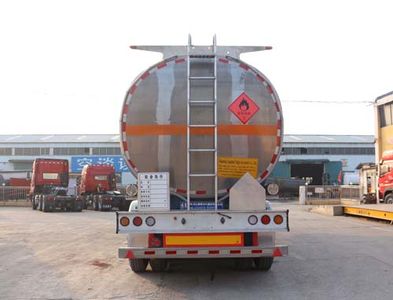 Tongyada  CTY9403GYYGQ Aluminum alloy oil transport semi-trailer